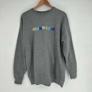 Danny Duncan Gray Virginity Rocks Crewneck Sweatshirt XL